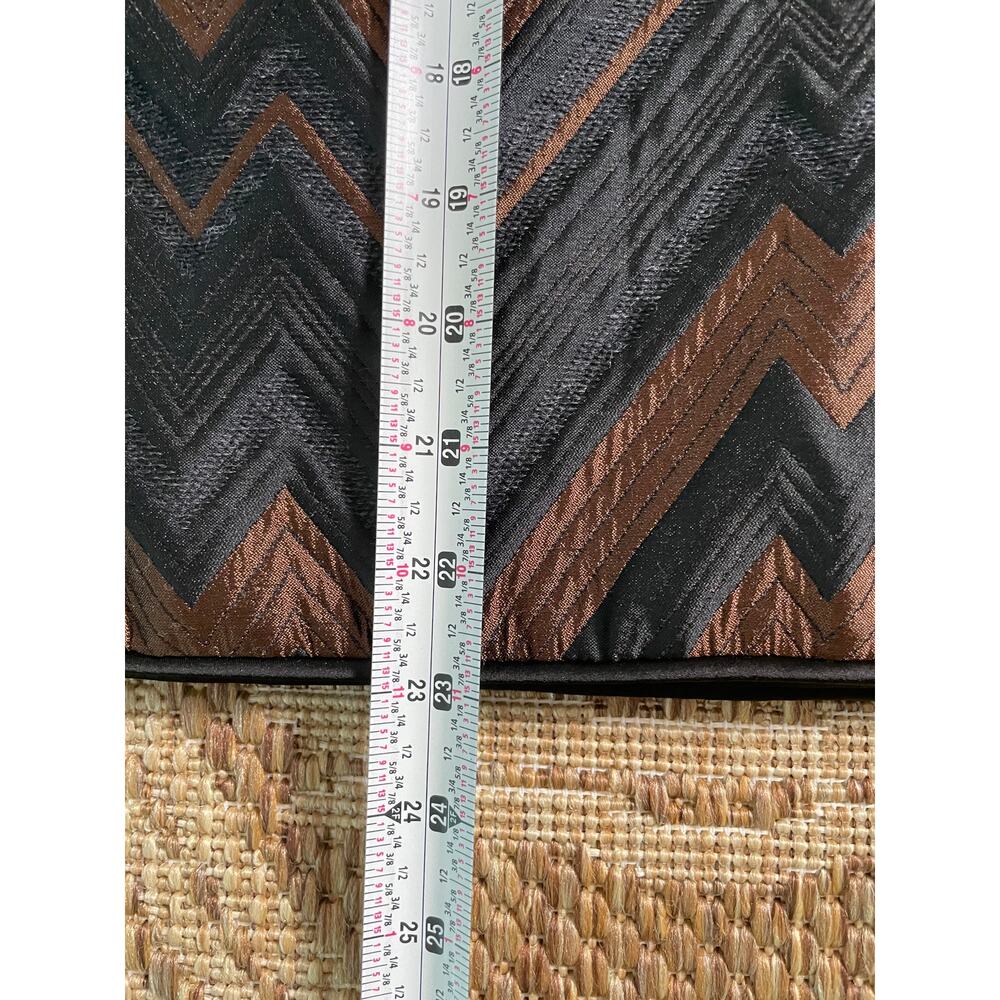 Akris Punto Bronze Black knee length chevron Skirt - Picture 8 of 8